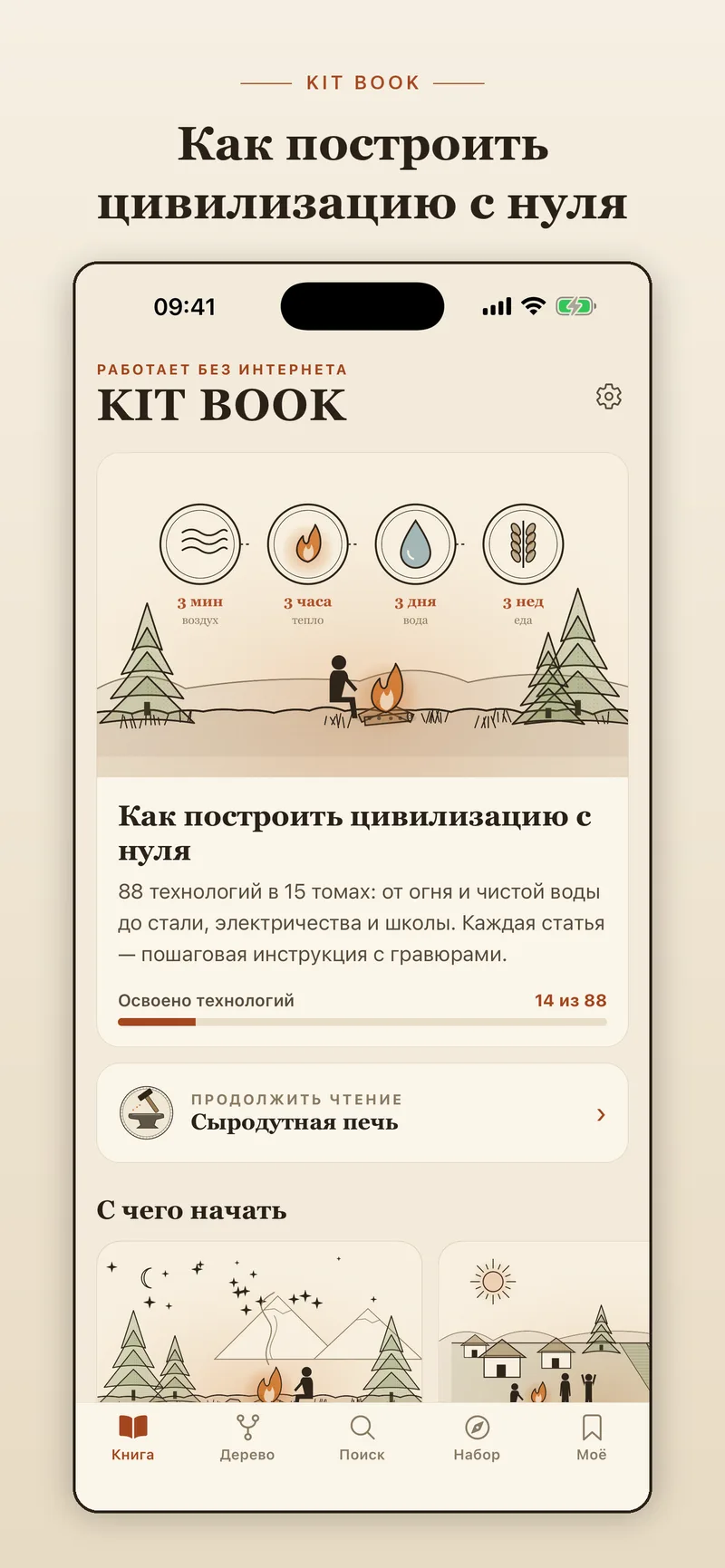 KIT BOOK — главная книги с прогрессом и томами (iPhone)